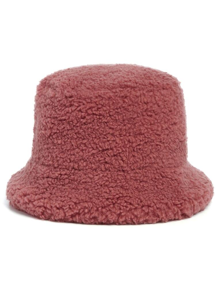 Apparis faux-shearling bucket hat - Pink Cover