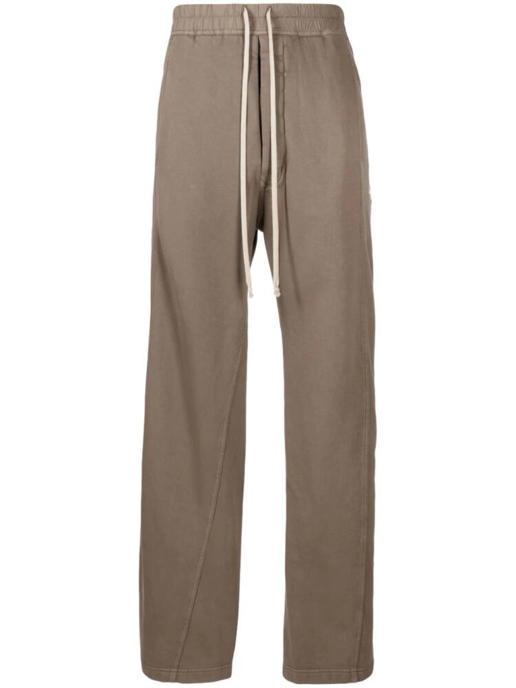 Rick Owens DRKSHDW straight-leg cotton trousers - Brown Cover