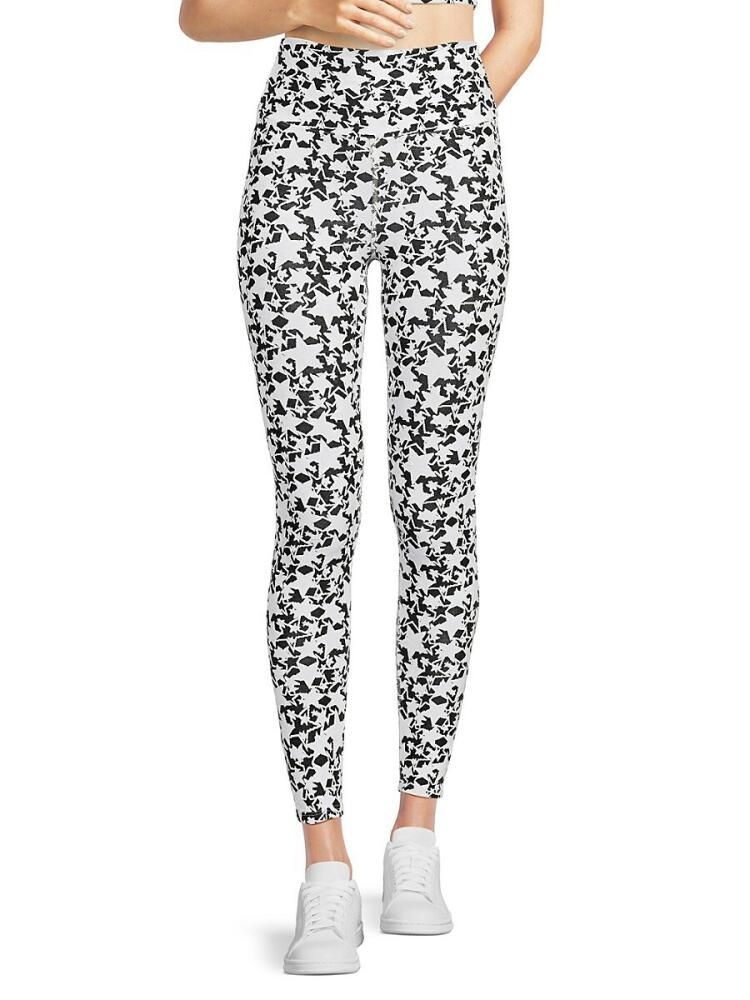 Beach Riot Women's Piper Leggings - White Black Cover