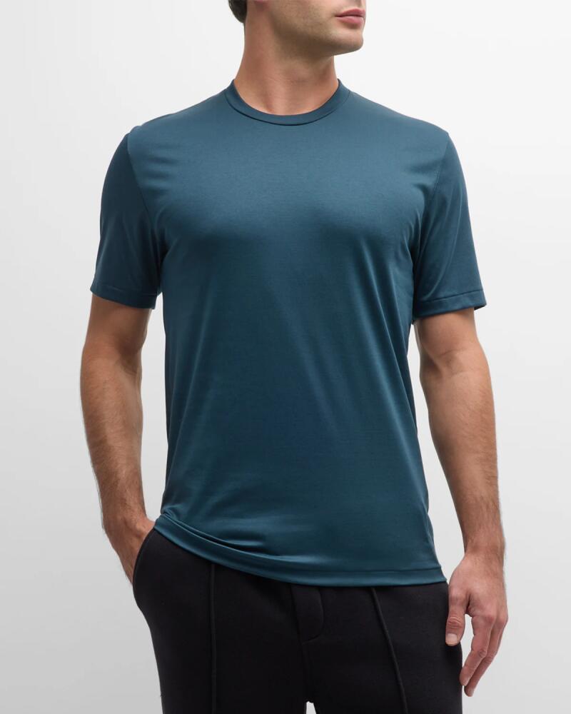 Zimmerli Men's 286 Sea Island Cotton Crewneck T-Shirt Cover