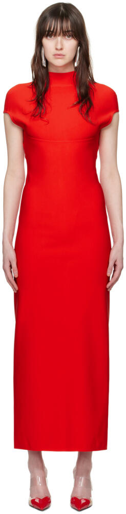 ALAÏA Red Sculpting Maxi Dress Cover