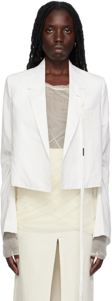 Ann Demeulemeester White Inge Blazer Cover