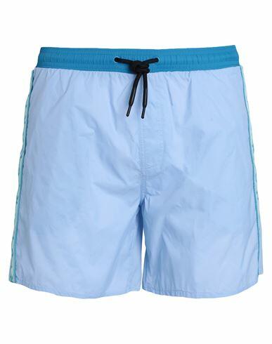 John Richmond Man Swim trunks Sky blue Nylon Cover