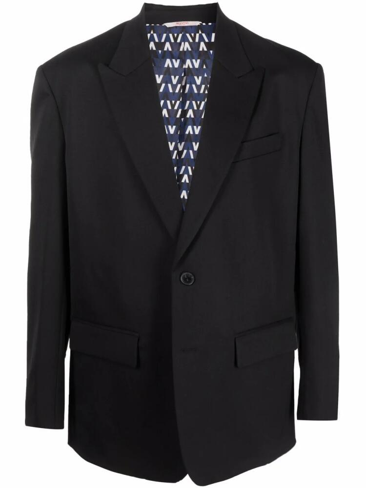 Valentino Garavani single-breasted blazer - Black Cover