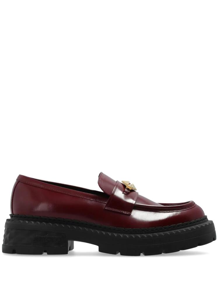 Jimmy Choo Marlow leather loafers - Red Cover