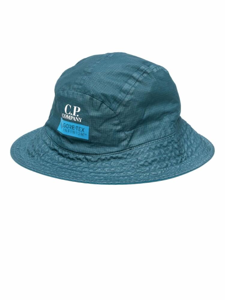 C.P. Company logo-print Gore-Tex bucket hat - Blue Cover