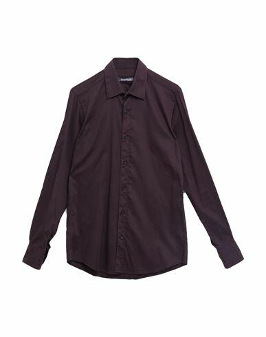 Havana & Co. Man Shirt Dark purple Size 15 ½ Cotton, Elastane Cover