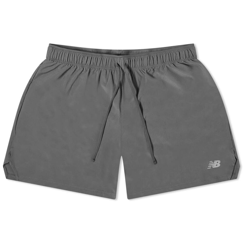 New Balance Men's RC Seamless Short 5 Inch in Graphite Cover