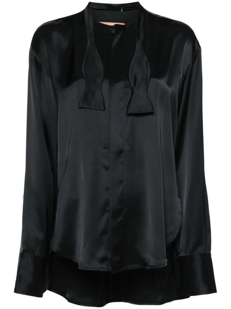 Plan C satin shirt - Black Cover