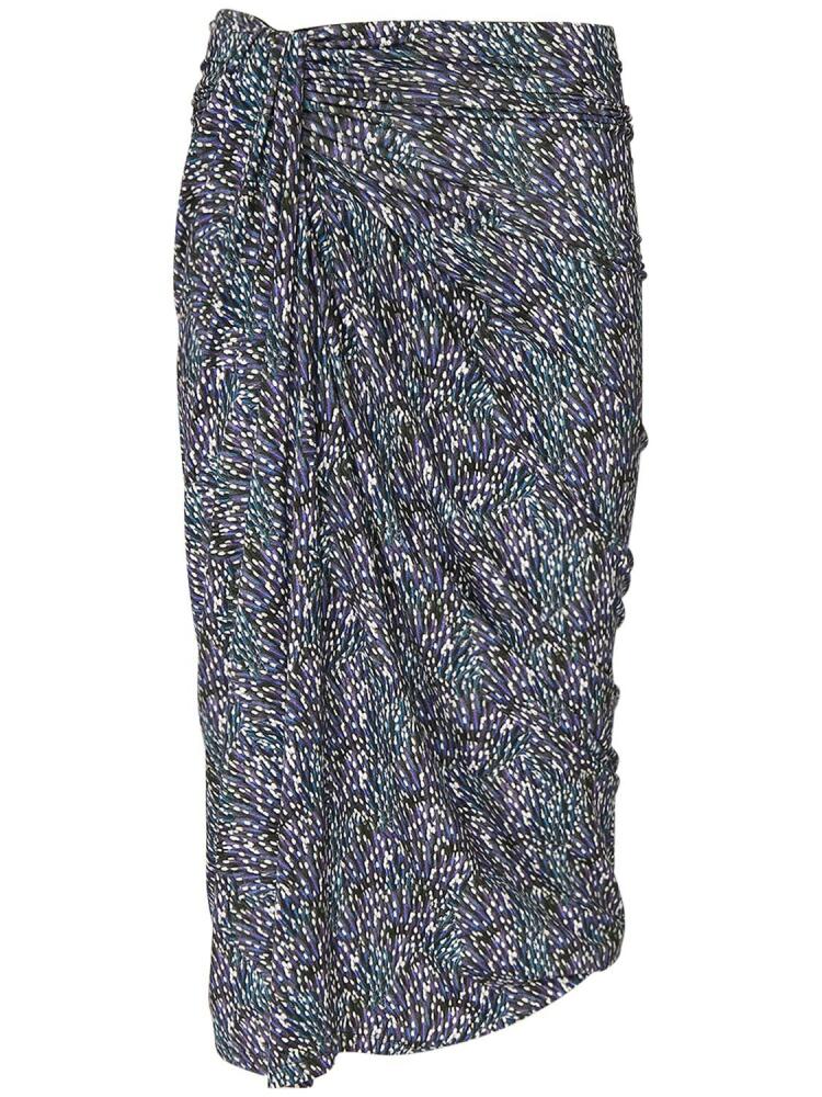 MARANT ETOILE Jeldia Printed Viscose Blend Midi Skirt Cover