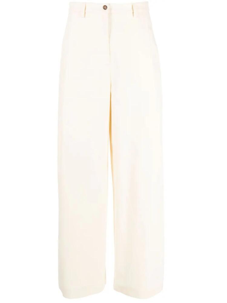 Rochas high-waist wide-leg trousers - Neutrals Cover