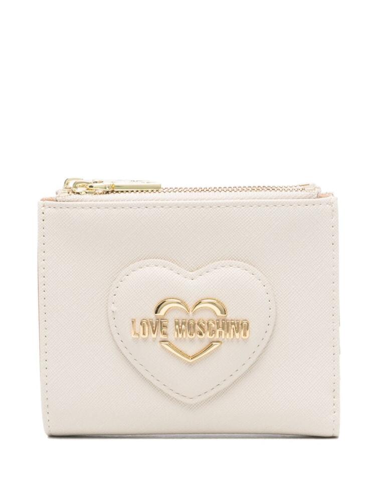 Love Moschino logo-plaque wallet - Neutrals Cover