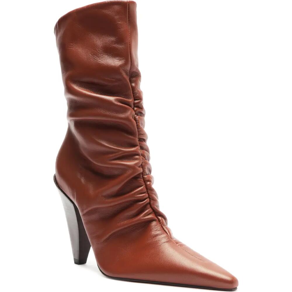 Schutz Lynn Pointed Toe Bootie in Brown Cover