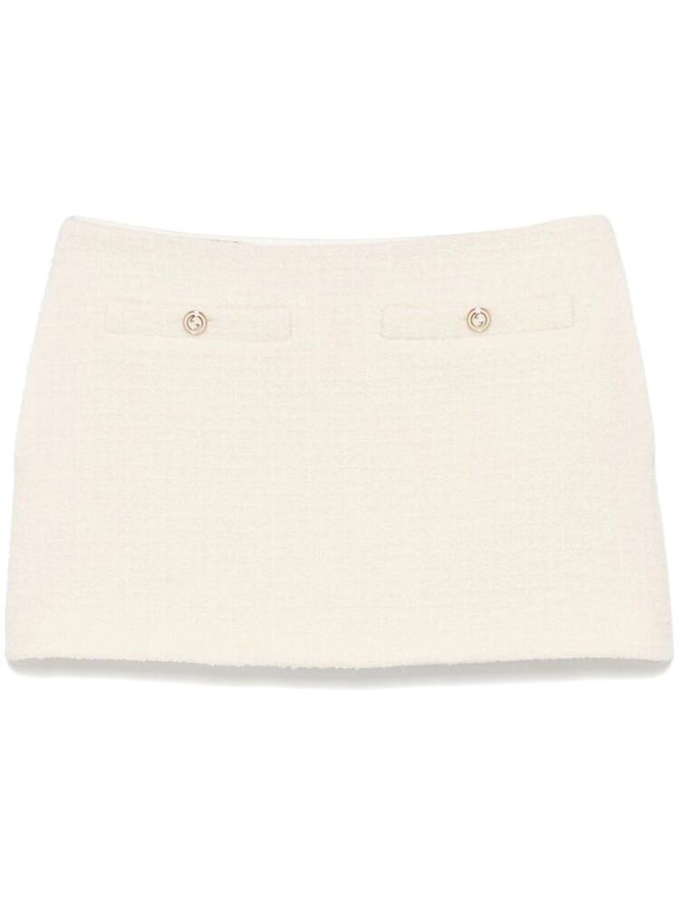 Gucci Damier Bouclé mini skirt - White Cover