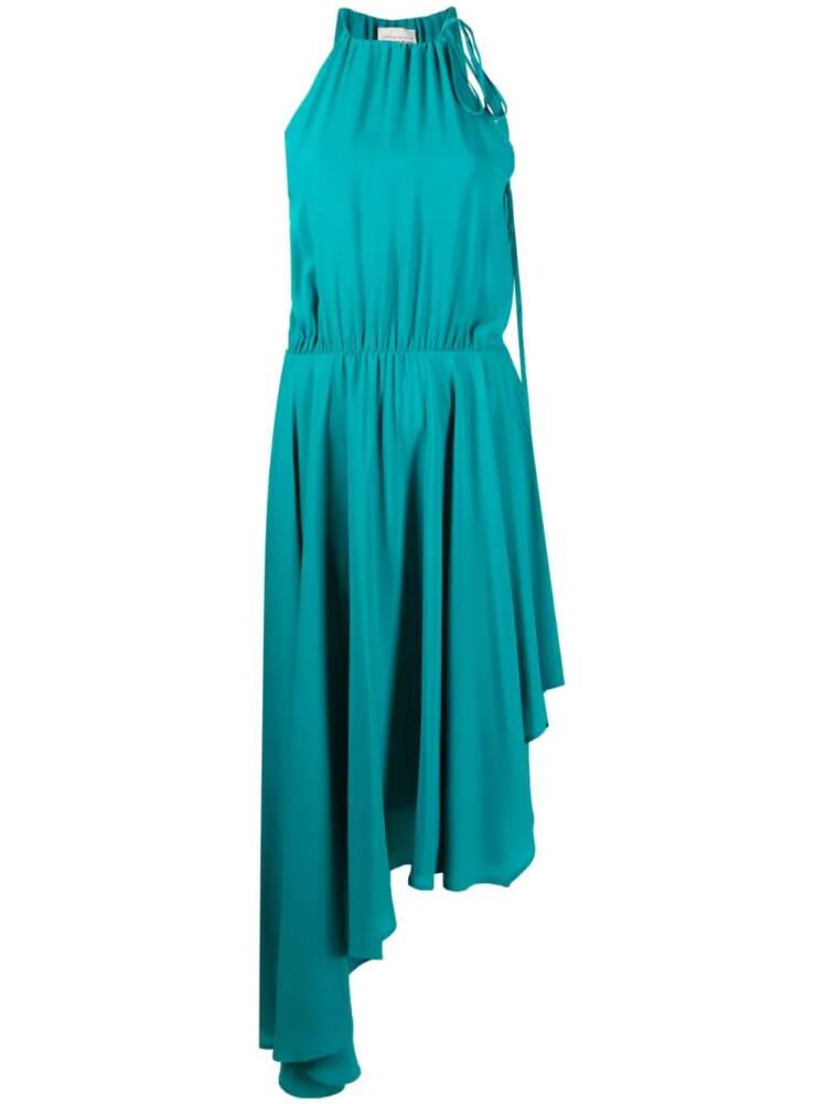 Semicouture asymmetric-hem sleeveless dress - Blue Cover