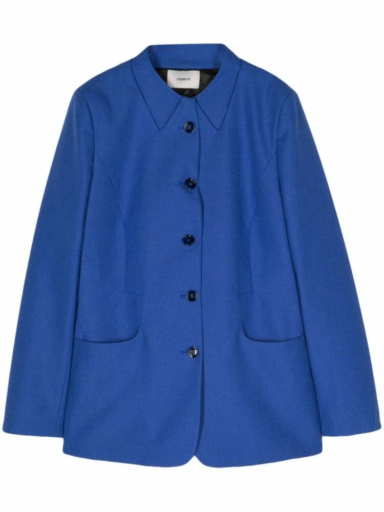 Coperni wool single-breasted blazer - Blue Cover