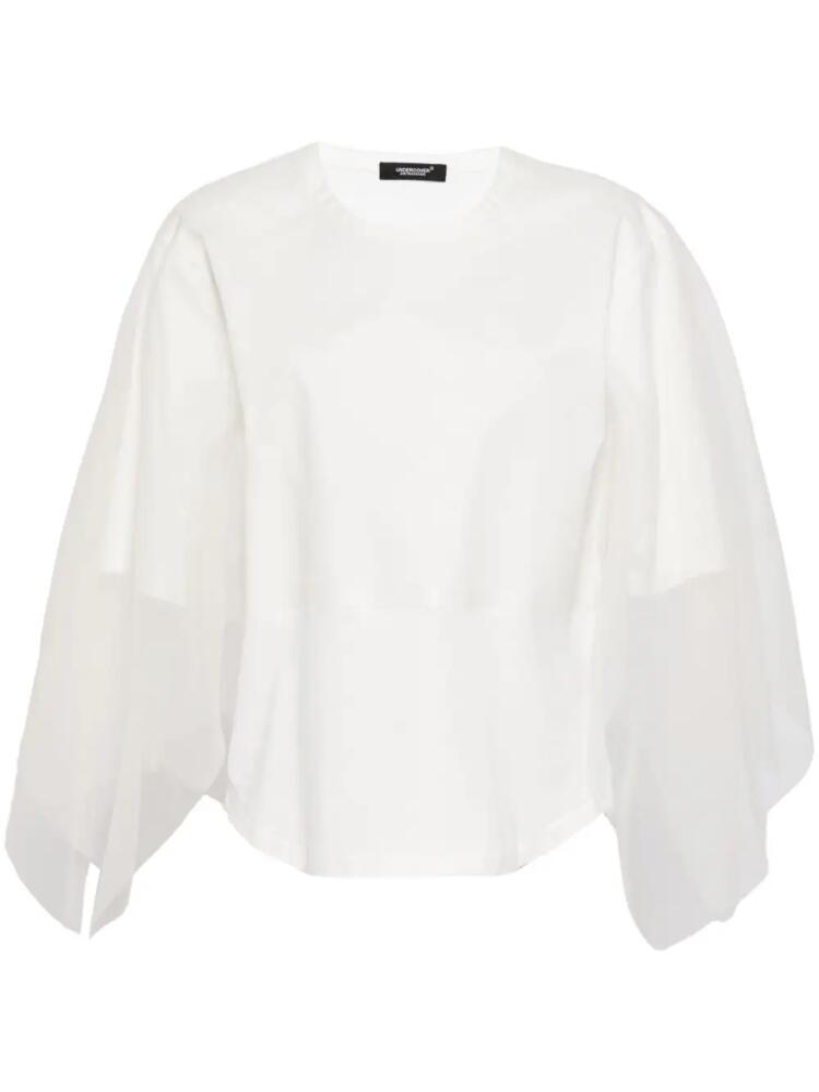 Undercover semi-sheer T-shirt - White Cover