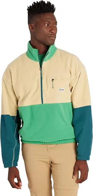 Marmot Retro Rocklin 1/2 Zip (Light Oak/Clover/Dark Jungle) Men's Jacket Cover