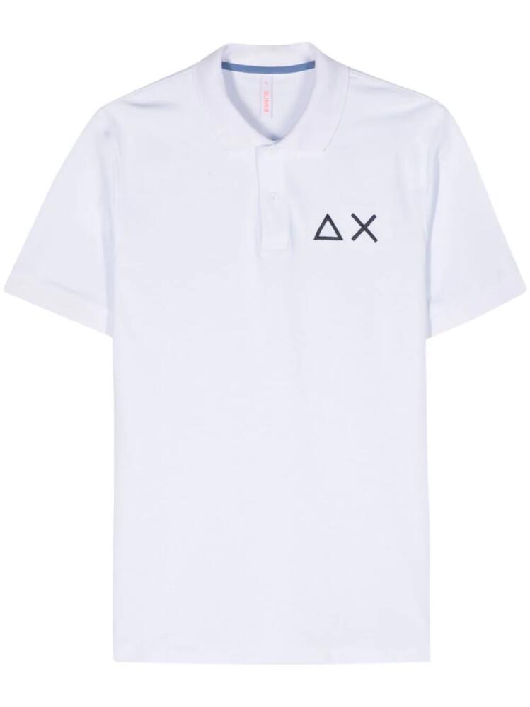 Sun 68 Maxi AX polo shirt - White Cover