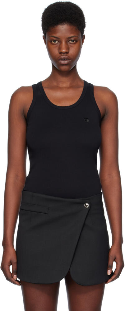 Coperni Black Embroidered Tank Top Cover