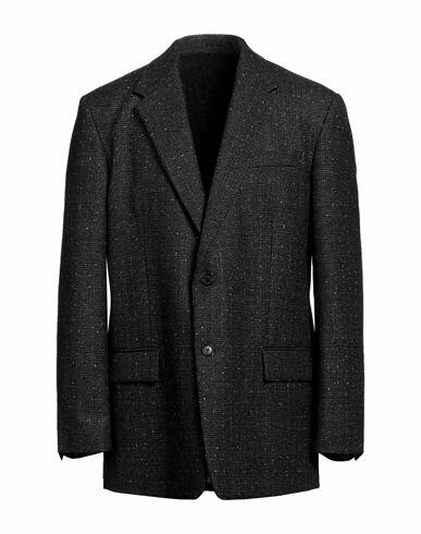 Versace Man Blazer Steel grey Wool Cover