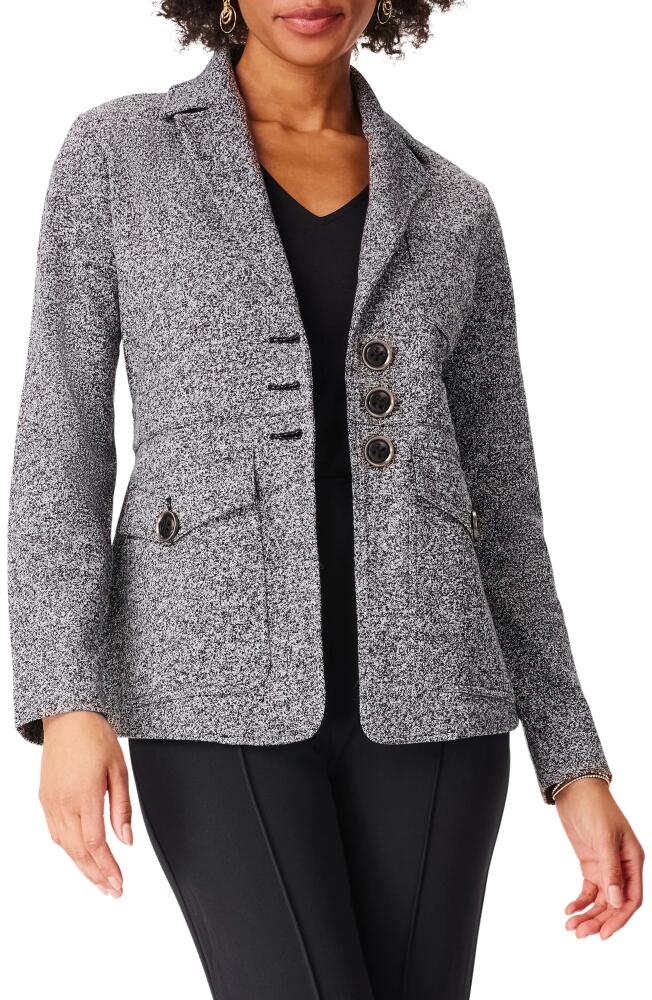 NIC+ZOE Editor Knit Blazer in Black Mix Cover