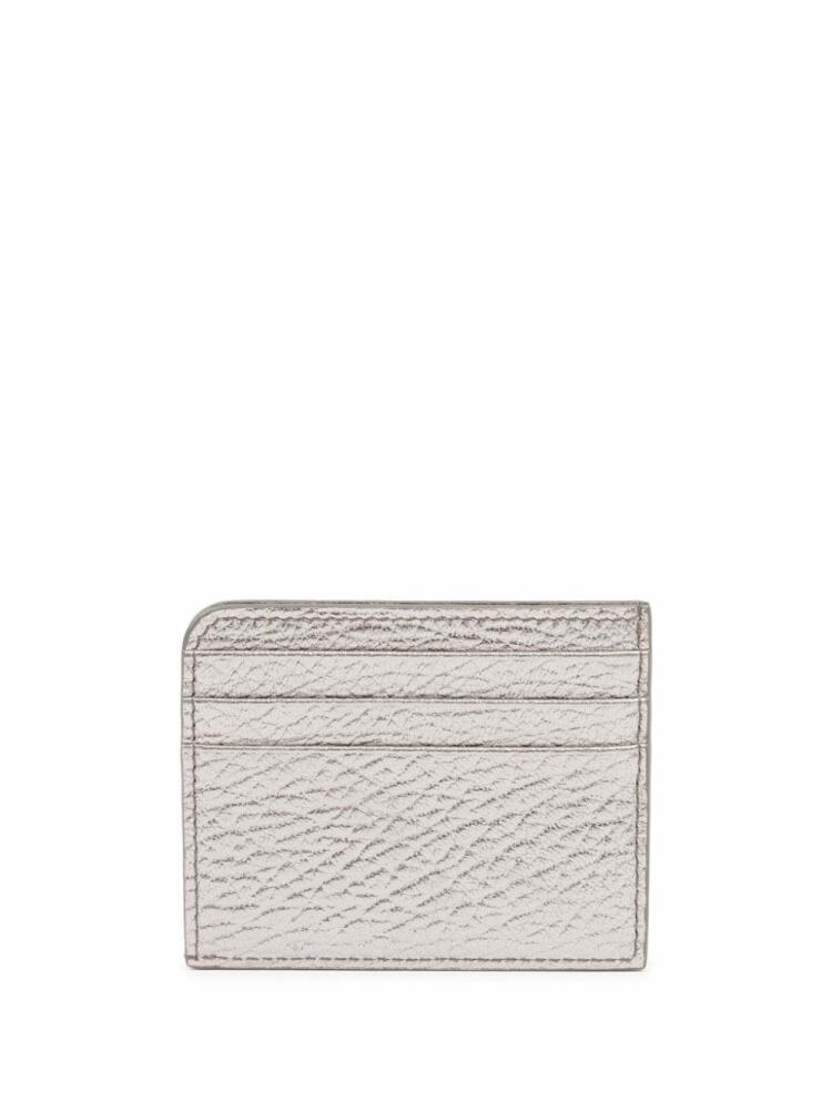 Maison Margiela Four Stitches leather card holder - Silver Cover