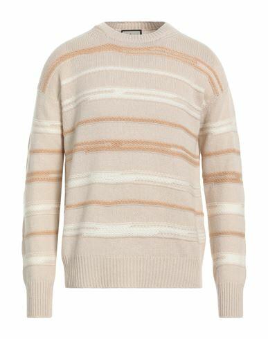 Bruno Manetti Man Sweater Beige Cashmere Cover