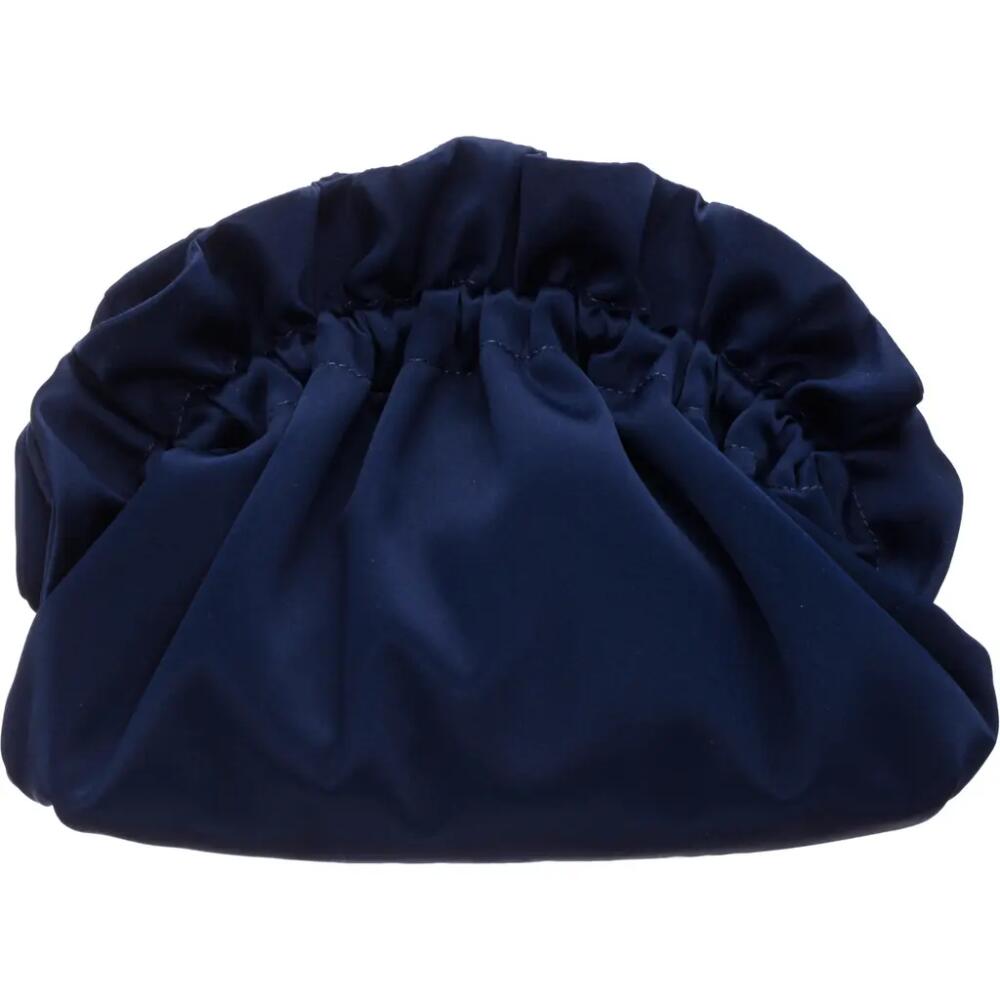 Nina Cristy Satin Clutch in New Navy Cover