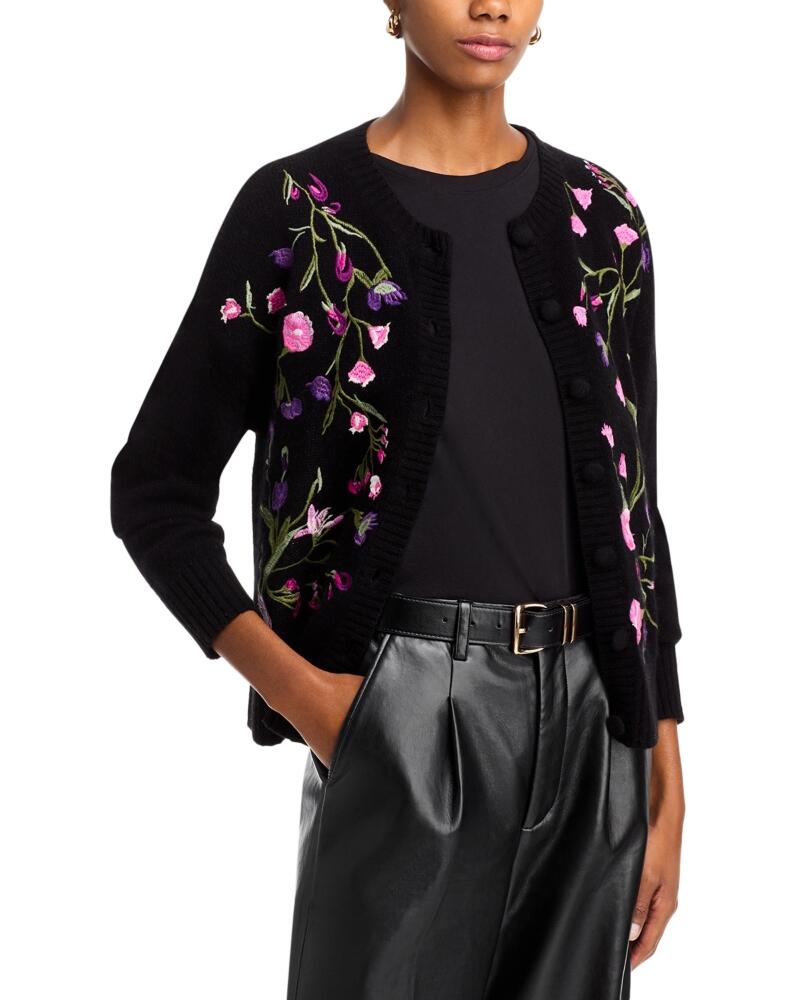 C by Bloomingdale's Cashmere Garden Floral Cardigan - Exclusive Cover