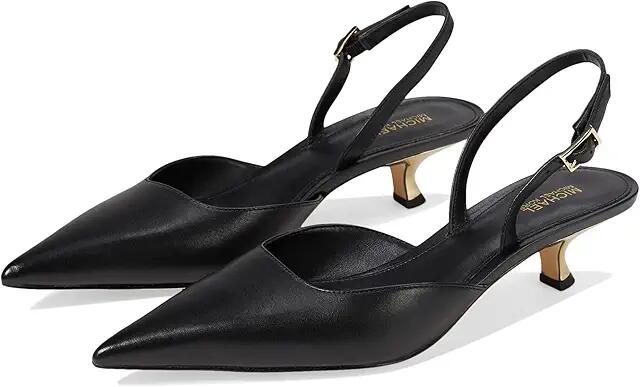 MICHAEL Michael Kors Luna Kitten Sling Pumps (Black) High Heels Cover