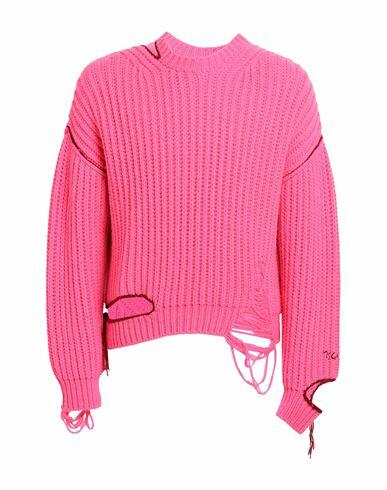 Msgm Man Sweater Fuchsia Acrylic, Wool, Alpaca wool Cover