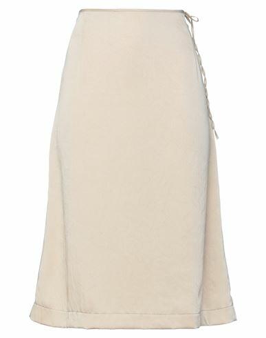 Jucca Woman Midi skirt Beige Polyester Cover