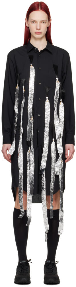 Comme des Garçons Homme Plus Black Fringe Shirt Cover