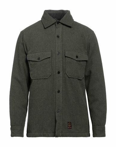 Deus Ex Machina Man Shirt Military green Polyester, Wool, Polyamide, Acrylic Cover