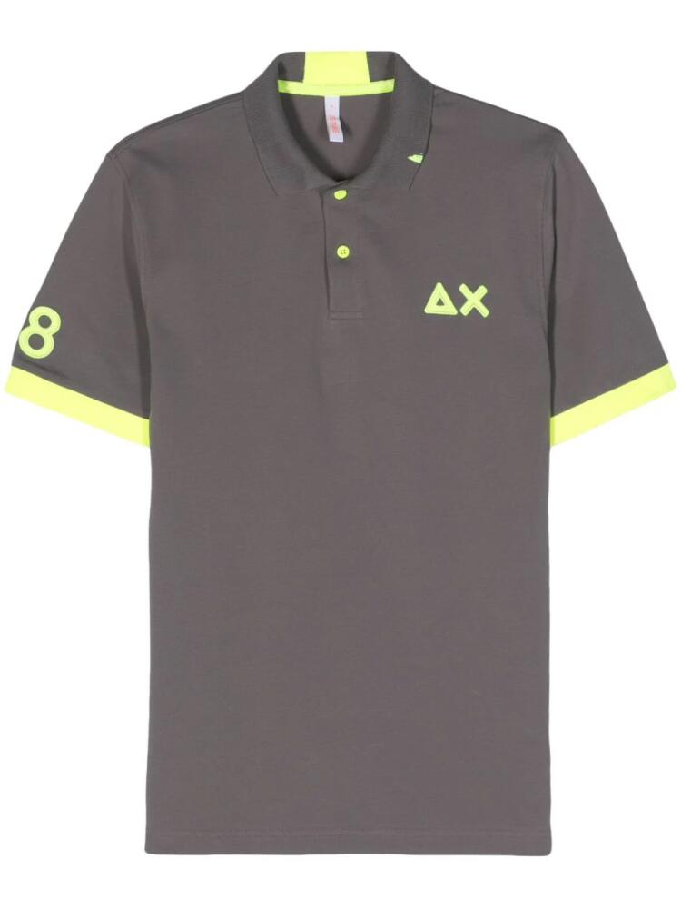 Sun 68 AX piqué polo shirt - Grey Cover