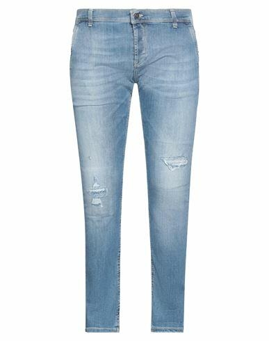 Dondup Man Jeans Blue Cotton, Elastane Cover