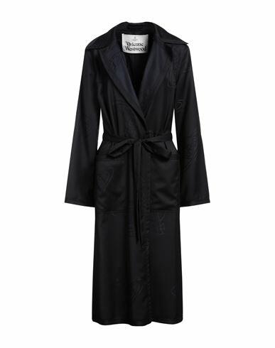 Vivienne Westwood Woman Overcoat & Trench Coat Black Virgin Wool Cover