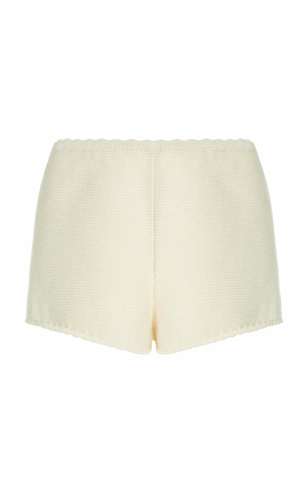 Solid & Striped - x Sofia Richie Grainge Exclusive The Celeste Cotton Shorts - Off-White Cover