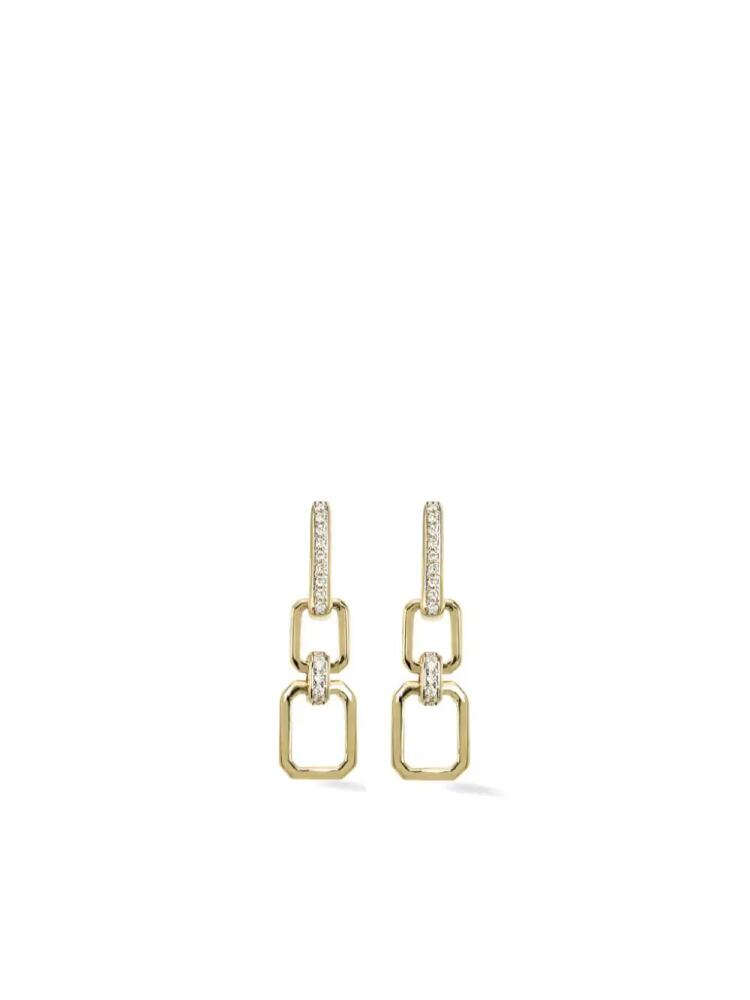 Lark & Berry 14kt yellow gold Nexus diamond drop earrings Cover