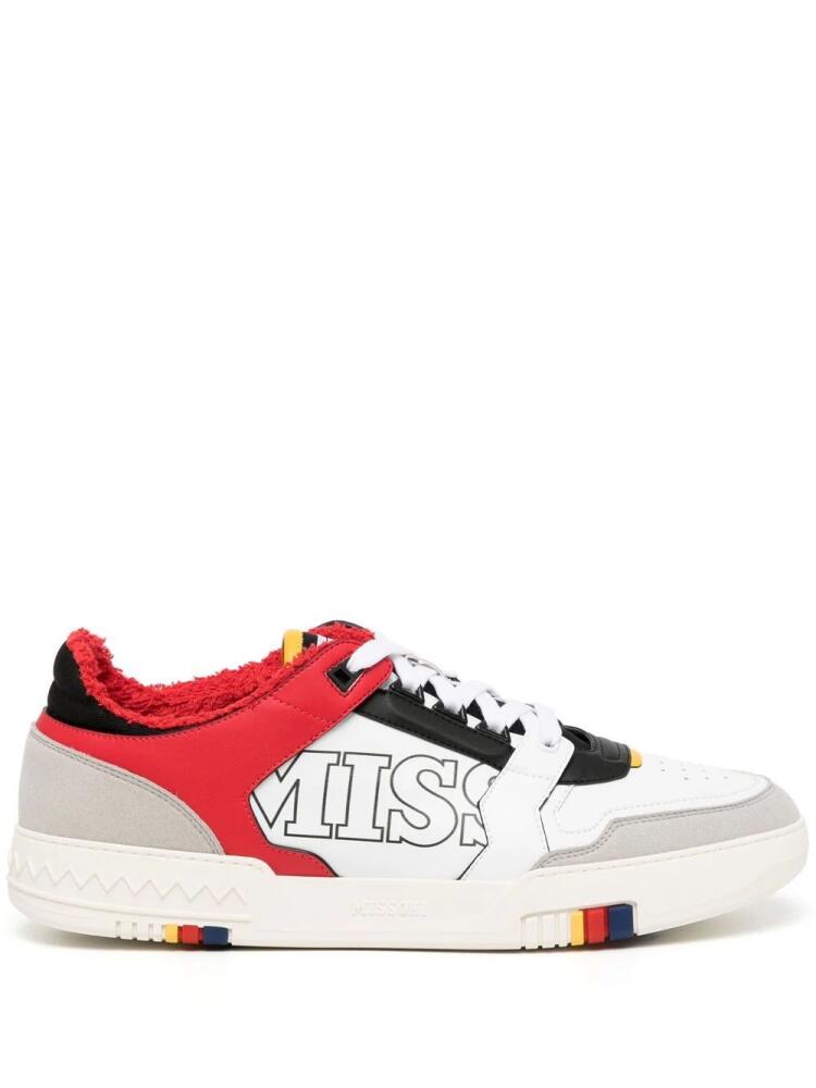 Missoni logo-print leather sneakers - Multicolour Cover