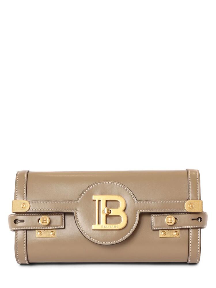 BALMAIN Bbuzz 23 Leather Clutch Cover