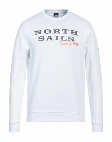 North Sails Man Sweatshirt White Cotton, Polyester Cover