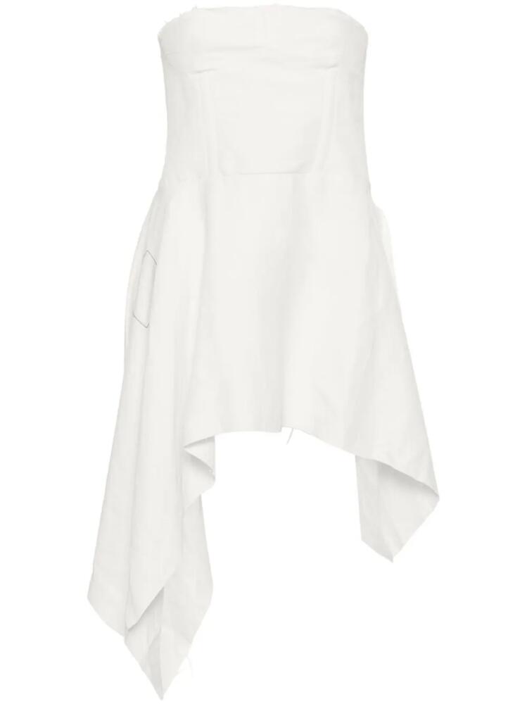 Uma Wang Petrea bustier-style top - White Cover