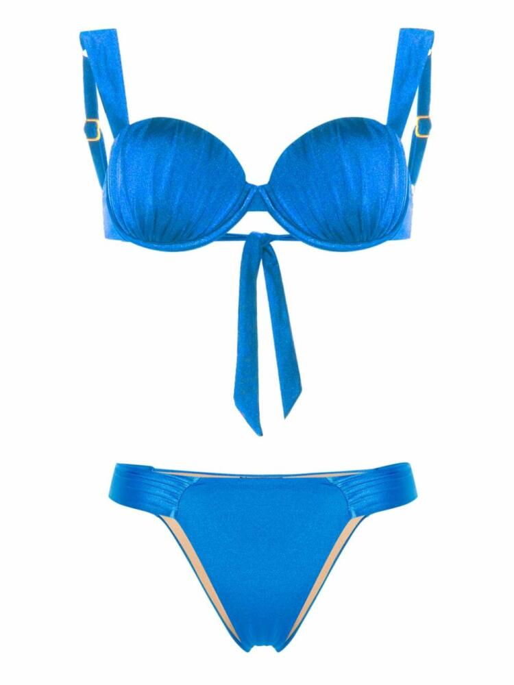 Noire Swimwear ruched balconette bikini - Blue Cover