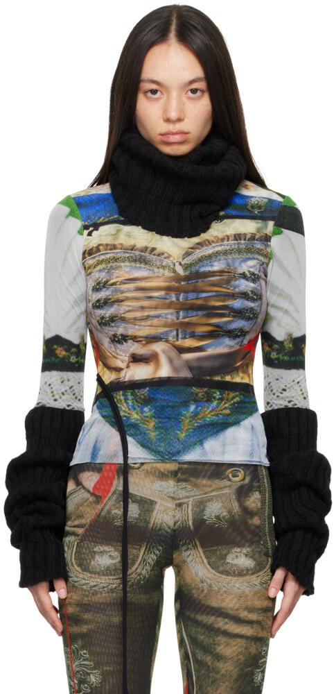 Ottolinger Multicolor Printed Turtleneck Cover