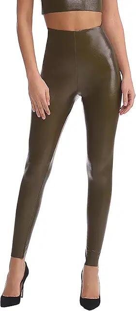 Commando Perfect Control Faux Leather Leggings SLG06 (Cadet) Women's Dress Pants Cover