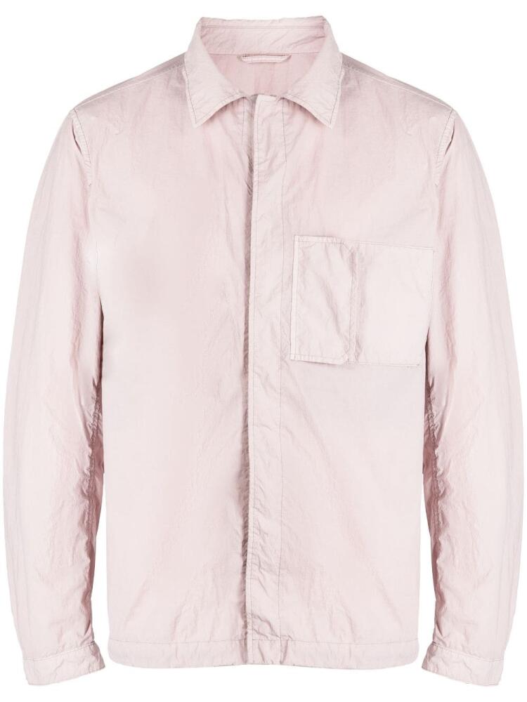 Ten C chest-pocket zip-up jacket - Pink Cover