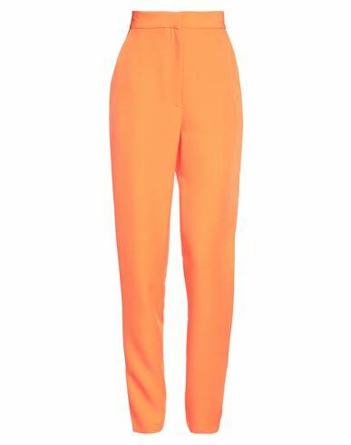 Actualee Woman Pants Orange Polyester, Elastane Cover