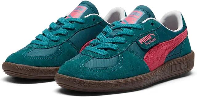 PUMA Palermo Play Paris (Cold Green/Tart Cherry/Puma White) Women's Lace up casual Shoes Cover